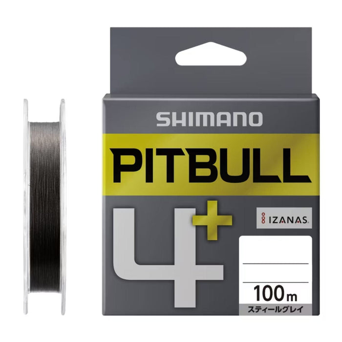 Shimano Pit Bull 4+ 钢灰色 0.15 毫米 100 米钓鱼线