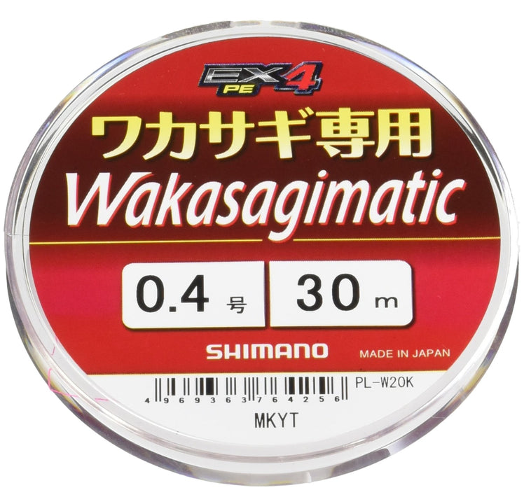 Shimano Smelt Pe Line Wakasagimatic Ex4 30M 0.3 粉紅釣魚線配件