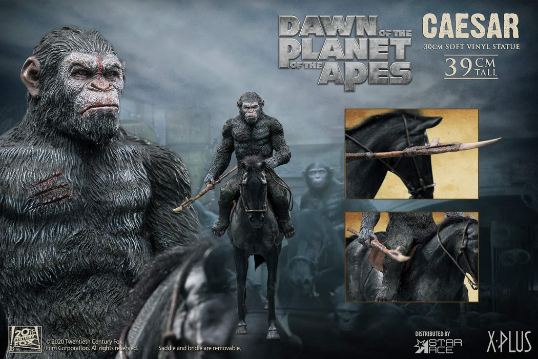 Star Ace Toys Japan Planet Of The Apes New Century Caesar & Horse Figure 390Mm Tall