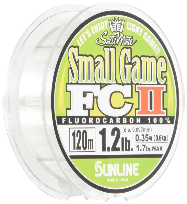 Sunline Fluorocarbon Line Saltymate 120M 0.35mm 1.2Lb Natural Clear