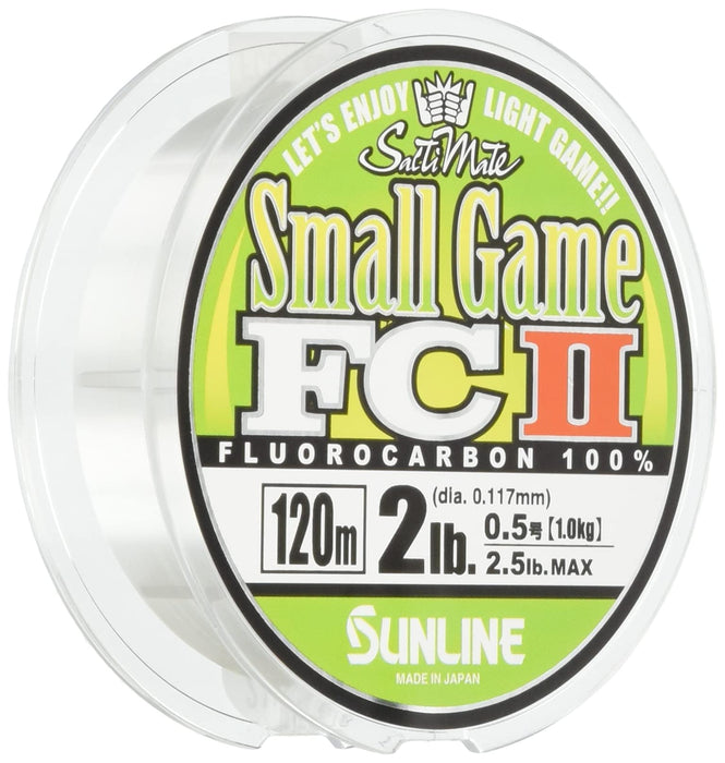 Sunline Saltymate Small Game FC II 120M 2Lb 氟碳線 自然色 透明