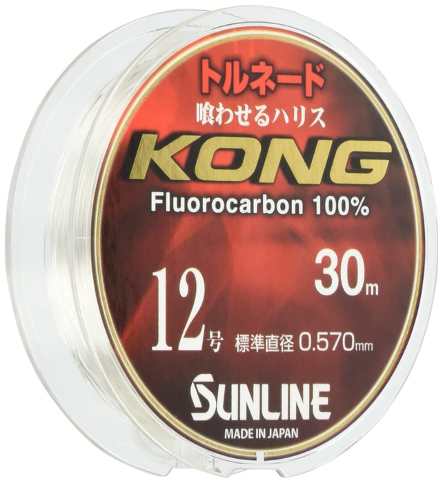 Sunline Harris Tornado Kong Fluorocarbon Line 30M #12 Natural Clear