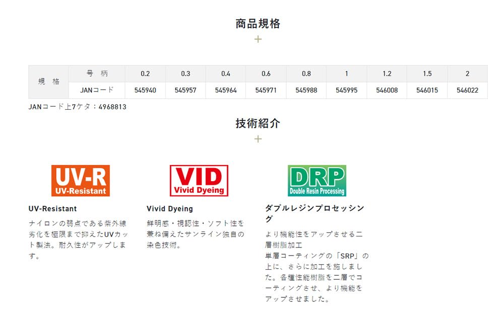 Sunline冰線熔煉尼龍釣魚線60M 1號 - Sunline品牌