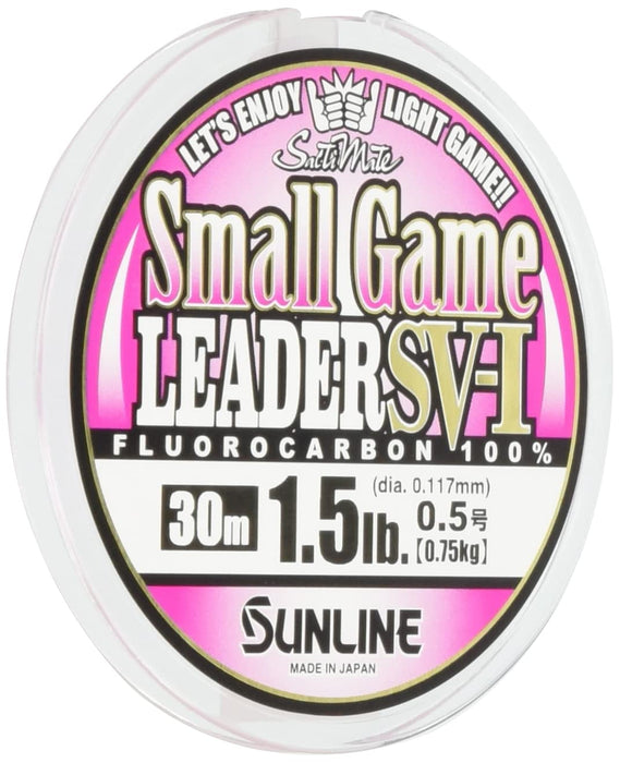 Sunline Leader Saltymate 小遊戲 30M 氟碳 1.5Lb 神奇粉紅色