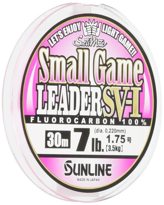 Sunline Saltymate 小型游戏氟碳线前导线 30 米 7 磅 神奇粉色