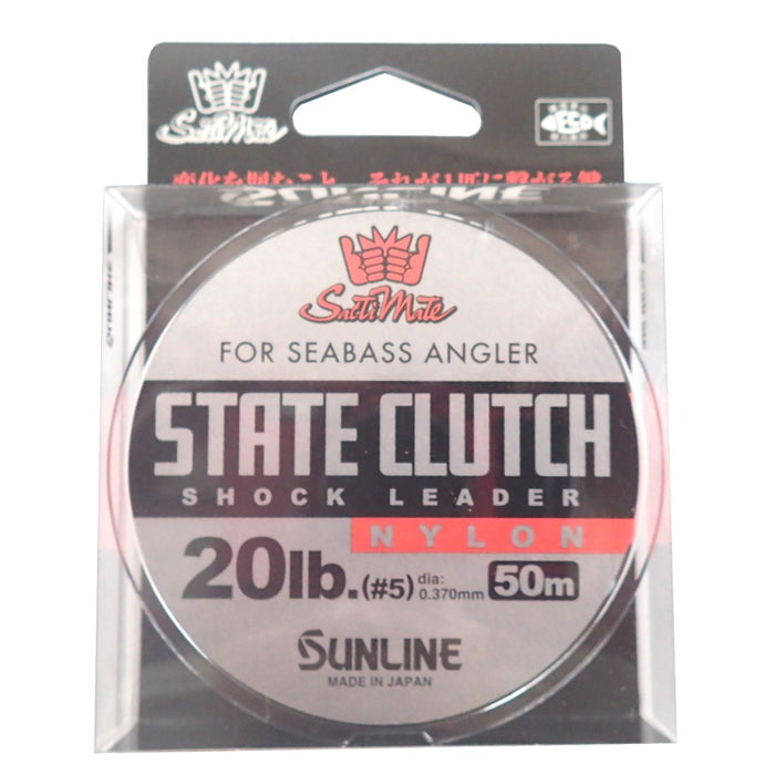 Sunline Leader Saltymate State Clutch 尼龍 50M 20Lb 透明釣魚線