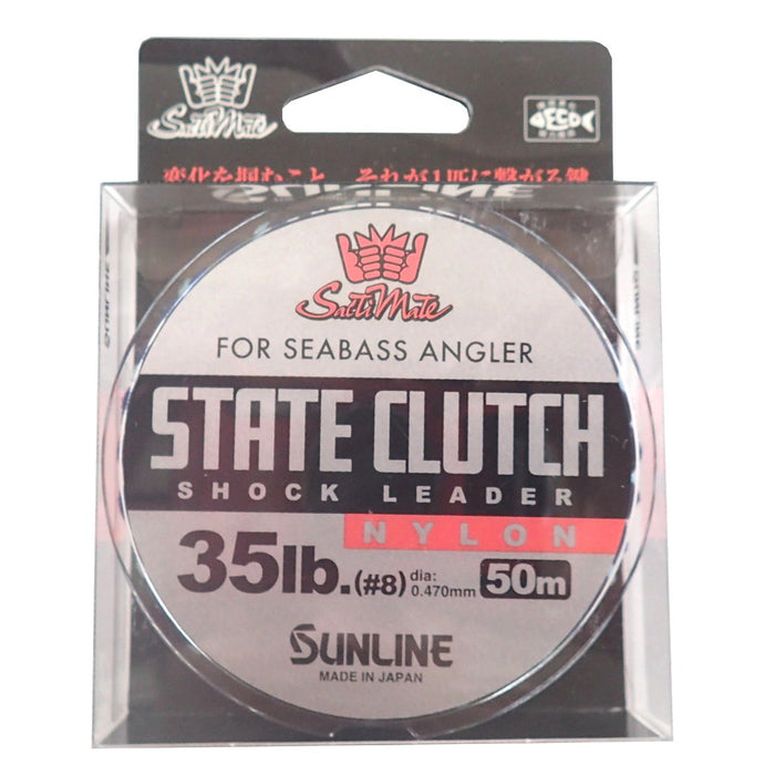 Sunline Saltymate State Clutch 尼龙前导线 50 米 #8 35 磅 透明