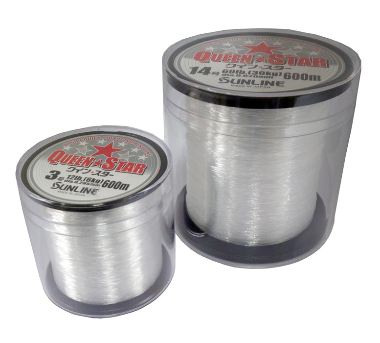 Sunline Nylon Fishing Line Queen Star 600M 0.8mm Clear