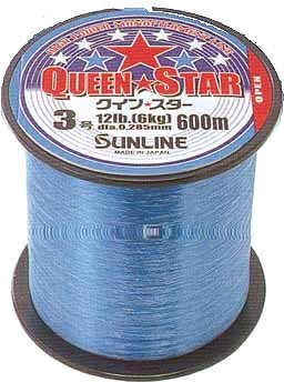 Sunline Nylon Line Queenstar 600M #10 Blue Sturdy Fishing Line