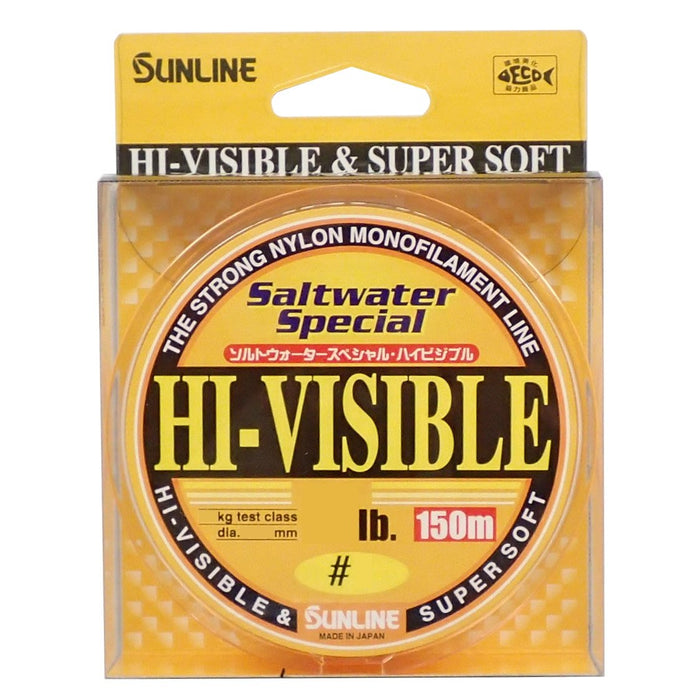 Sunline Saltwater High Visibility Nylon Line 150M 0.8 3Lb Magic Orange