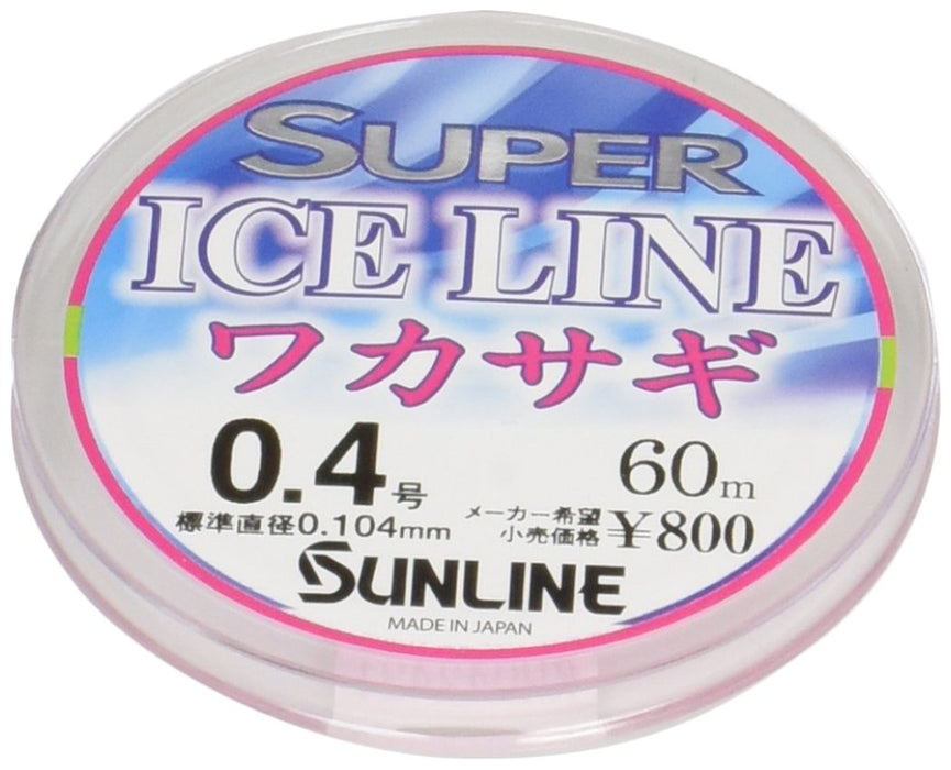 Sunline 尼龙线 超级冰钓线 60 米 0.3 毫米 耐用钓鱼线