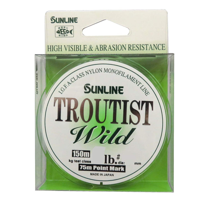 Sunline Troutist Wild Nylon Line 150M 1.25 5Lb Super Matte Green