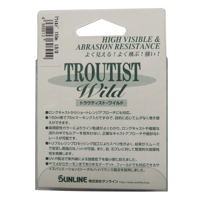 Sunline Troutist Wild Nylon Fishing Line 150M 2.5 10Lb Matte Green