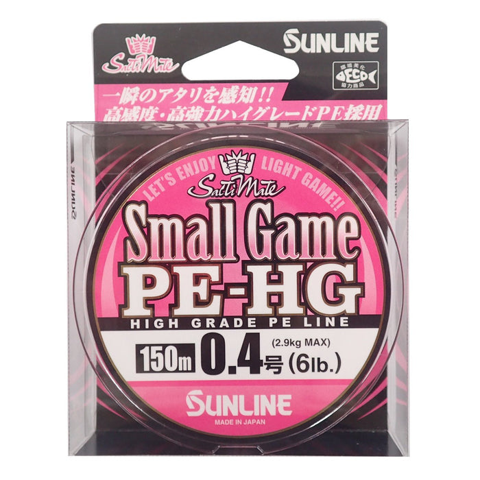 Sunline Pe Line Salty Mate Small Game 150M 0.4 6Lb Sakura Pink