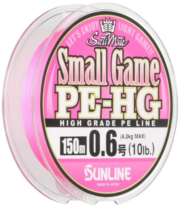 Sunline Salty Mate 小遊戲 PE 線 150M 0.6 10Lb 櫻花粉色