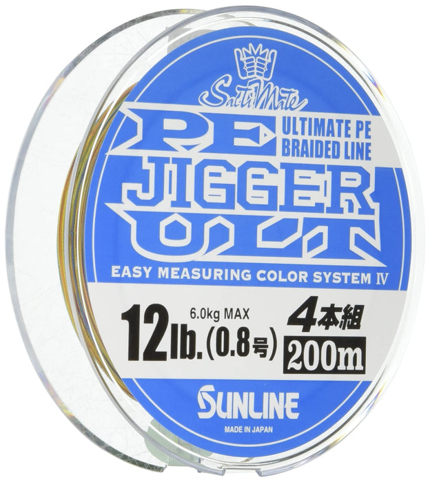 Sunline Pe Line Saltymate Jigger 600M 0.8 12Lb - Ult 4-Piece Set