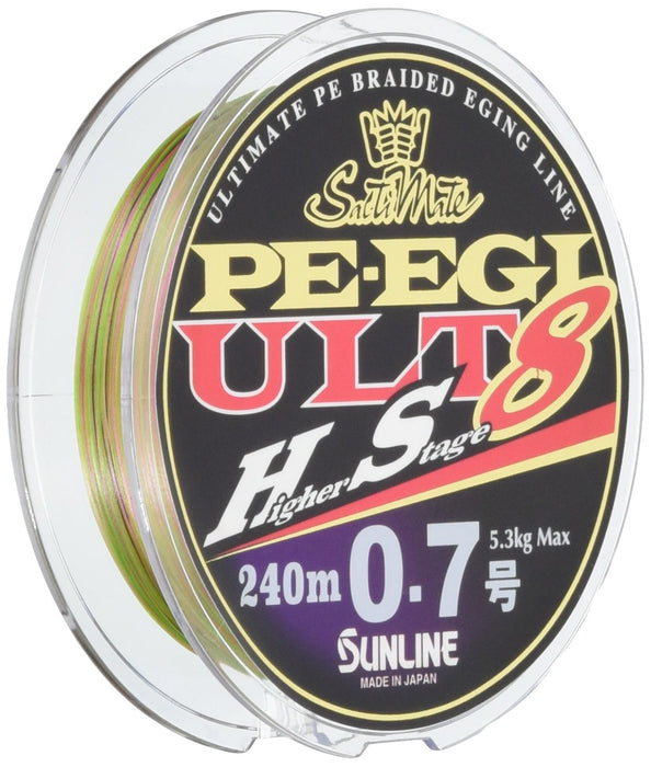 Sunline Saltymate Egi Ult HS8 PE Line 240M 0.7mm 5.3Kg 8 Pieces