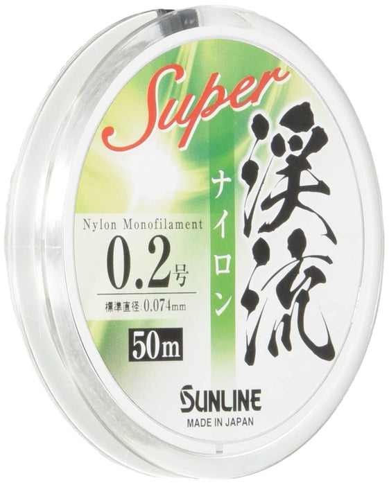 Sunline Super Stream 尼龙钓鱼线 50M 0.2 透明