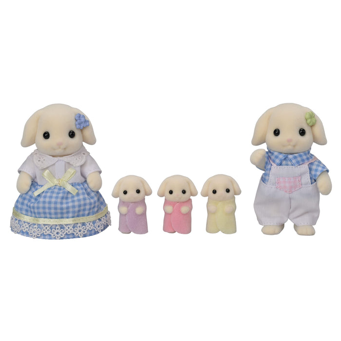 Epoch Sylvanian Families Flora Rabbit Family 玩具屋玩具 FS-50 認證適合 3 歲以上兒童