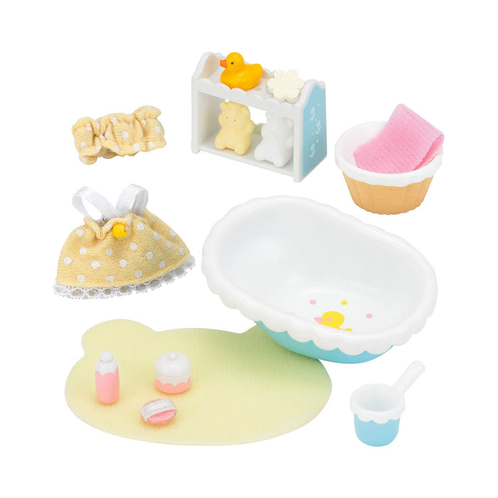 Epoch Sylvanian Families Baby Bath Furniture Set Age 3+ Toy Dollhouse