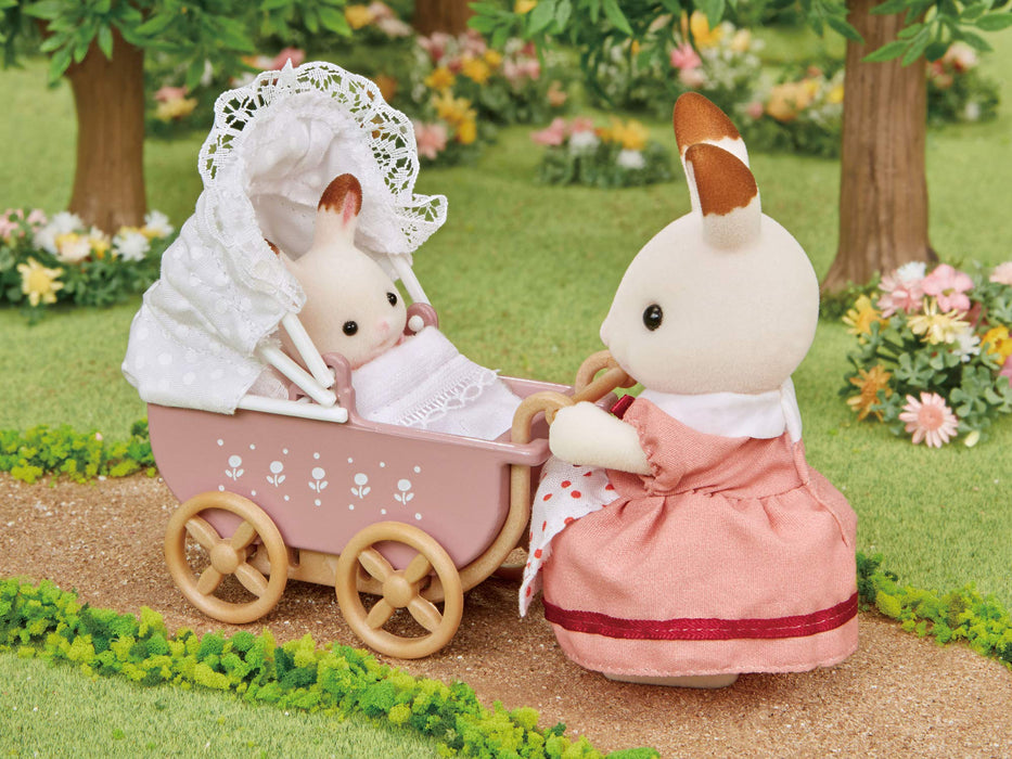 Epoch Sylvanian Families 嬰兒車套裝 St Mark 認證娃娃屋玩具適合 3 歲以上兒童