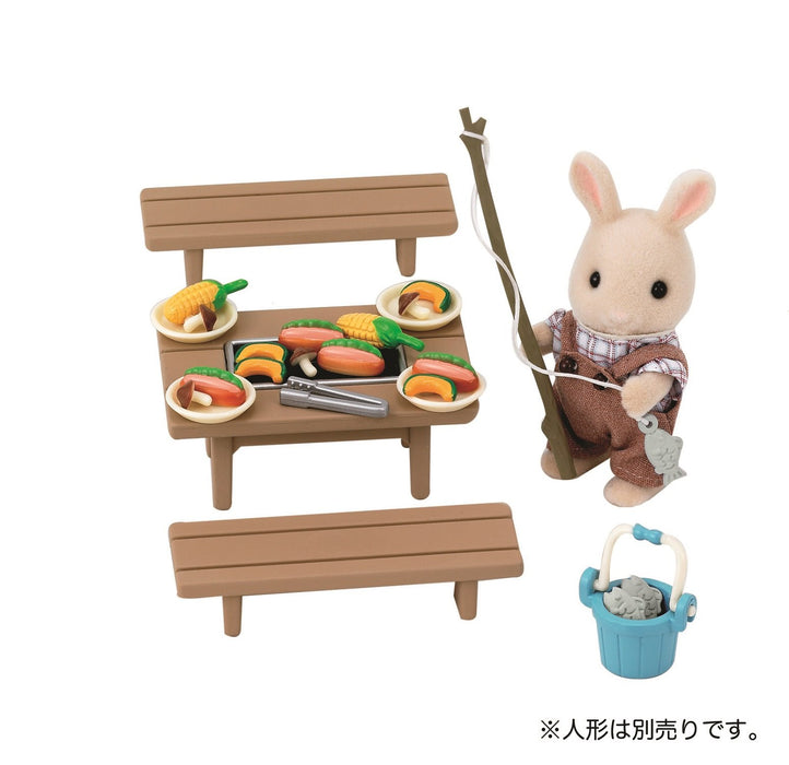 Epoch Sylvanian Families 烧烤套装认证玩具娃娃屋适合 3 岁以上儿童