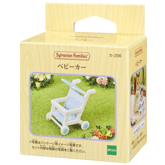 Epoch Sylvanian Families 嬰兒車玩具 3 歲以上娃娃屋家具汽車 - 206