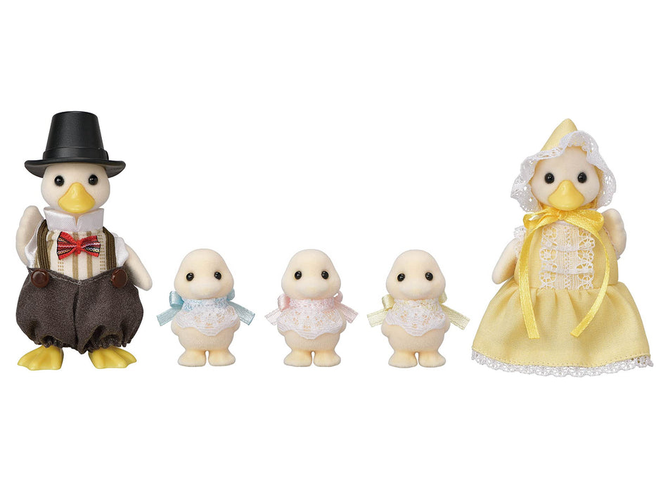 Epoch Sylvanian Families 季節性鴨子家庭玩具娃娃屋 C-64 St Mark 認證 3 年以上