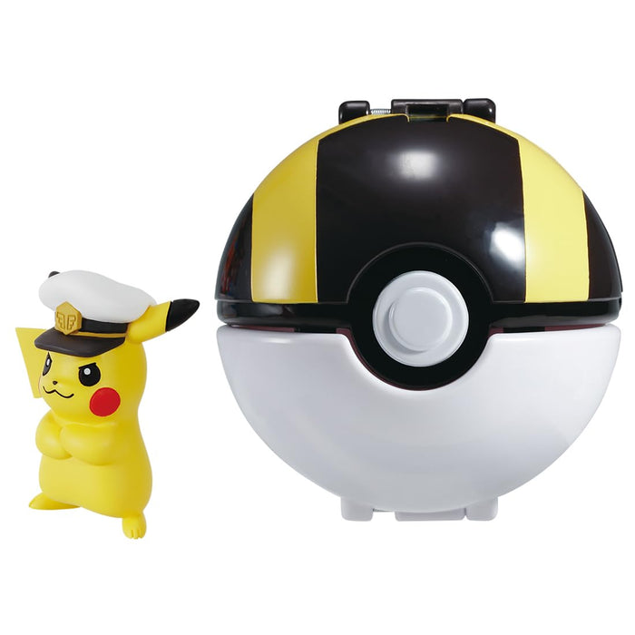 Takara Tomy Pocket Monster Monster Collection Pokedelze Captain Pikachu Hyperball