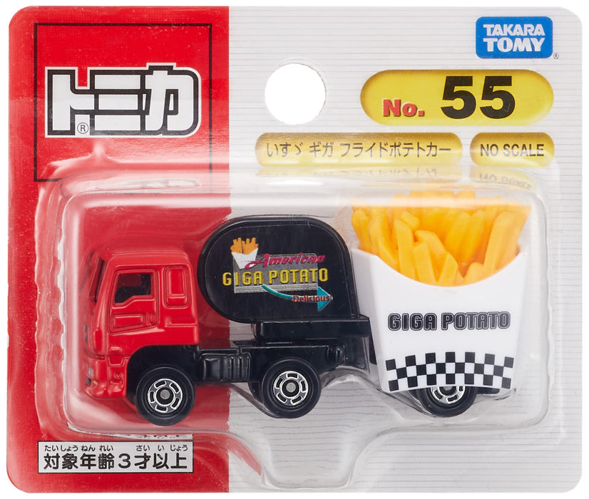 Takara Tomy Tomica No.55 五十铃 Giga 迷你炸薯条车玩具适合 3 岁以上儿童