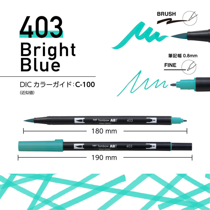 Tombow 双头毛笔 热带风情 10 色套装 AB-T10CTR