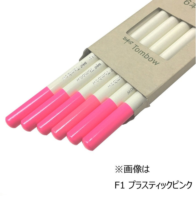 Tombow 6 件套鹦鹉绿彩色铅笔套装单色 Ci-Rv5-6P