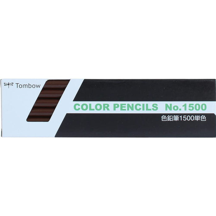 Tombow 1500 Brown Colored Pencils Pack of 12 Single Color 1500-31