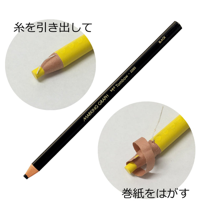 Tombow 2285-33 黑色图形标记彩色铅笔 12 支装