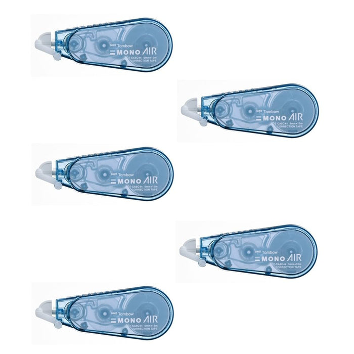 Tombow Mono Air Correction Tape 5mm Width Ash Blue Pack of 5 - Ct-Ca5C44-5P