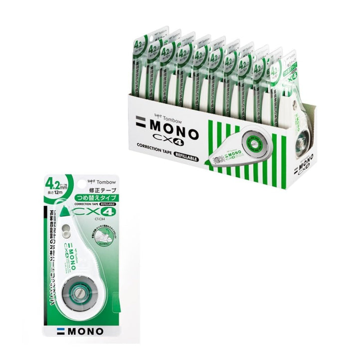 Tombow Mono Cx Correction Tape 4.2mm Width Pack of 10 Pieces