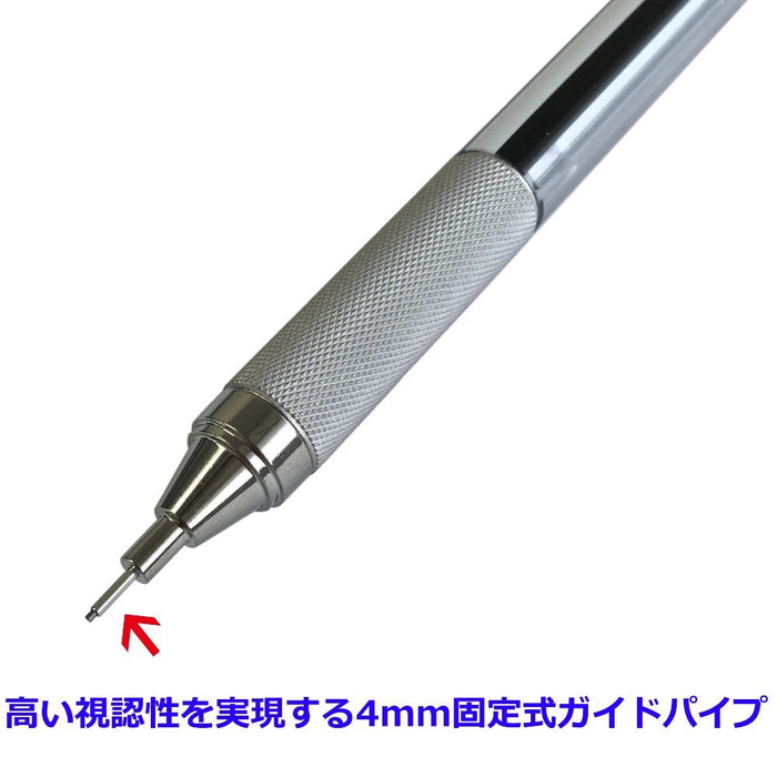 Tombow Mono Monograph Zero 自动铅笔 0.5 毫米 银色 Dpa-162B