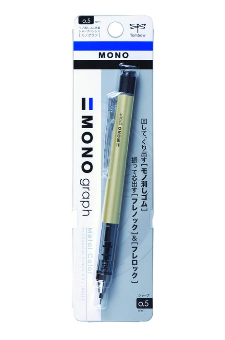 Tombow Monograph Mechanical Pencil 0.5 Gold Dpa-132H