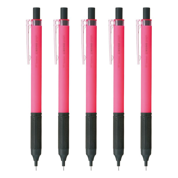 Tombow Monograph Light Mechanical Pencil 0.5mm Neon Pink Pack of 5