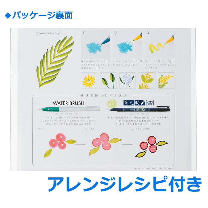 Tombow 植物套裝 AB-T6CBT 6色雙刷鉛筆 毛筆