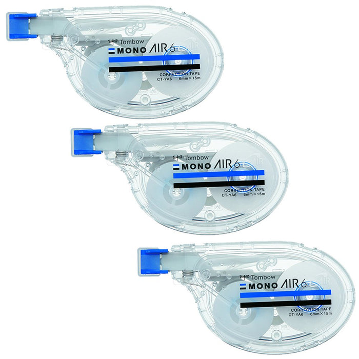 Tombow Mono Air Correction Tape 6mm Horizontal Pull 3-Piece Set