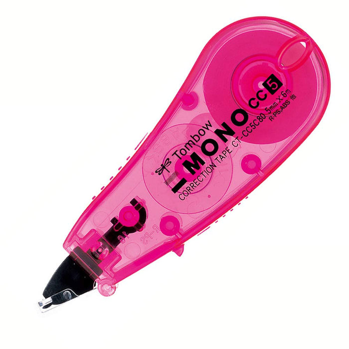 Tombow Mono Pencil Correction Tape 5mm Pink Pack of 10