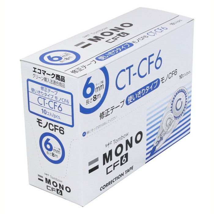 Tombow Mono CF Correction Tape Pencil 6mm 10-Pack