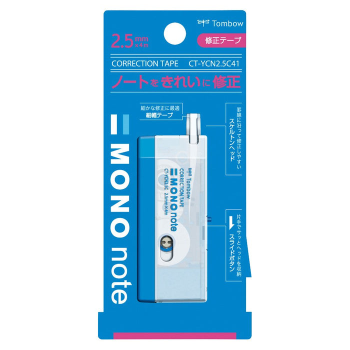 Tombow Mononote Correction Tape Blue Pencil Compatible - Ct-Ycn2.5C41 Model