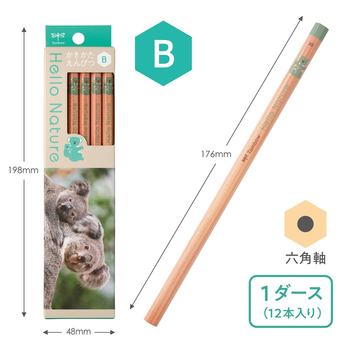 Tombow B Hello Nature Koala Drawing Pencil KB-KHNKA2-B