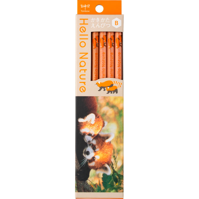 Tombow Red Panda B Drawing Pencil - Hello Nature Series Kb-Khnlp2-B