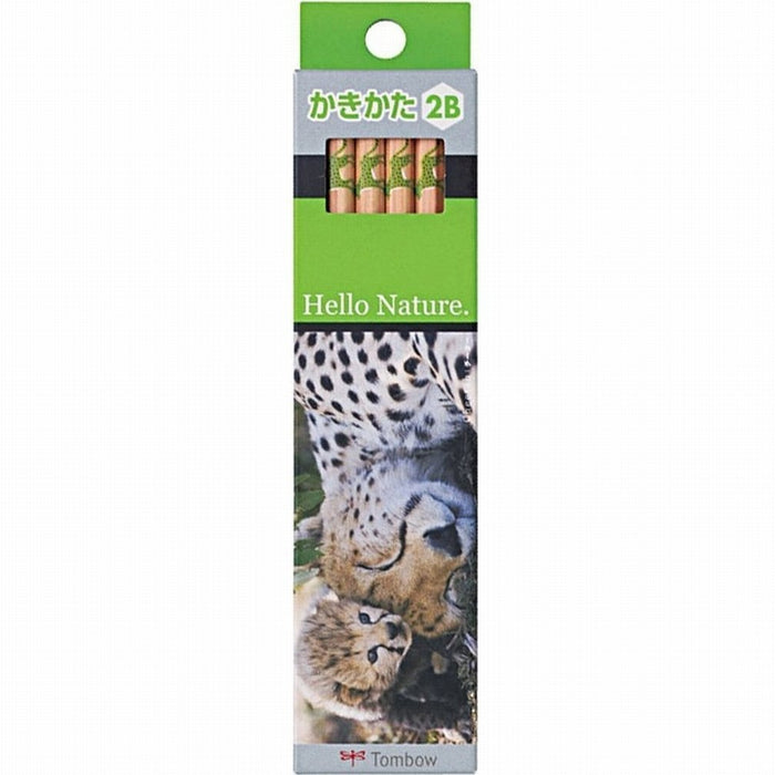 Tombow Hello Nature 2B Drawing Pencil Cheetah Design Pack of 12