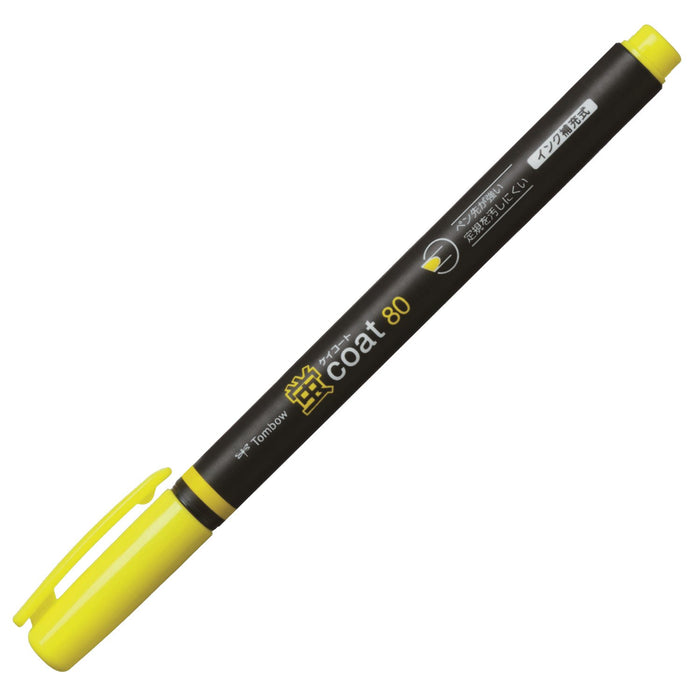 Tombow Fluorescent Coat Pencil Highlighter 80 Yellow 10-Piece Pack