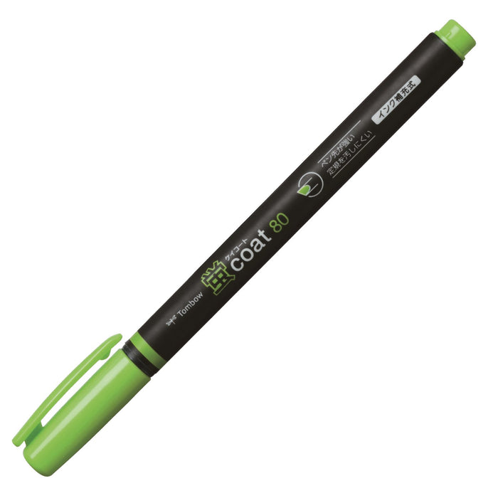 Tombow Fluorescent Yellow Green Pencil Highlighter Pack of 10 Coat 80 - Wa-Sc92