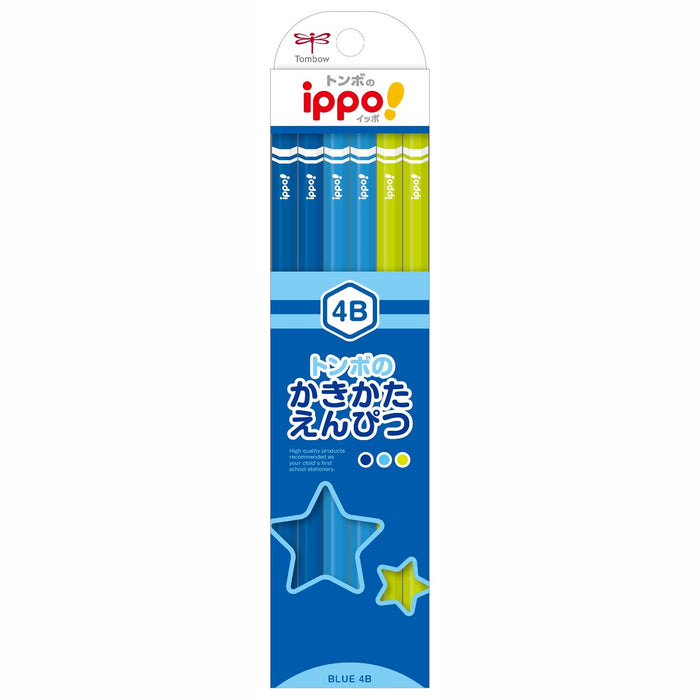 Tombow Ippo Drawing Pencil 4B in Plain Blue - High-Quality Artistry Tool